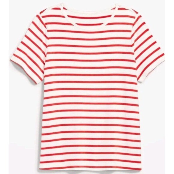 Old Navy Tops - NWT Women's Old Navy Striped Luxe Tee Top Size M